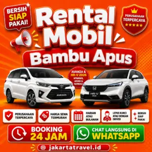 Rental Mobil Bambu Apus Bersih Siap Pakai Dengan Supir Atau Lepas Kunci Bebas Pilih