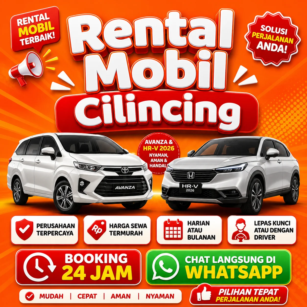 Rental Mobil Cilincing Bersih Siap Pakai Dengan Supir Atau Lepas Kunci Bebas Pilih