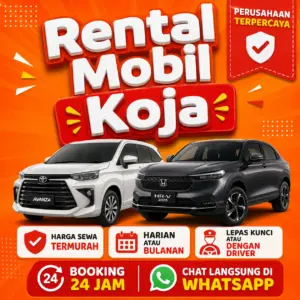 Rental Mobil Koja Bersih Siap Pakai Dengan Supir Atau Lepas Kunci Bebas Pilih