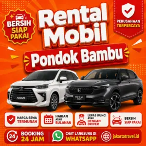 Rental Mobil Pondok Bambu Bersih Siap Pakai Dengan Supir Atau Lepas Kunci Bebas Pilih