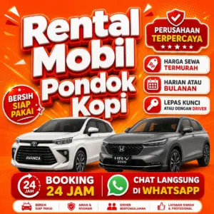 Rental Mobil Pondok Kopi Bersih Siap Pakai Dengan Supir Atau Lepas Kunci Bebas Pilih
