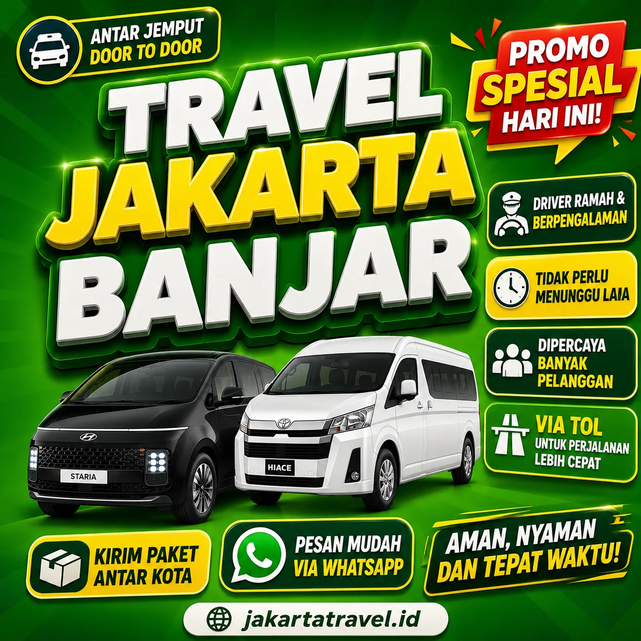 Puas 💯% Harga Tiket Travel Jakarta Banjar Patroman Murah Sampai Depan Pintu