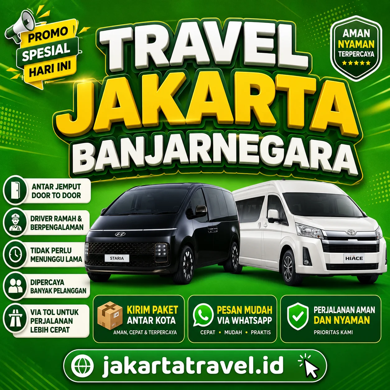 Puas 💯% Harga Tiket Travel Jakarta Banjarnegara Murah Antar Sampai Depan Pintu