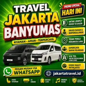 Puas 💯% Harga Tiket Travel Jakarta Banyumas Murah Antar Sampai Depan Pintu