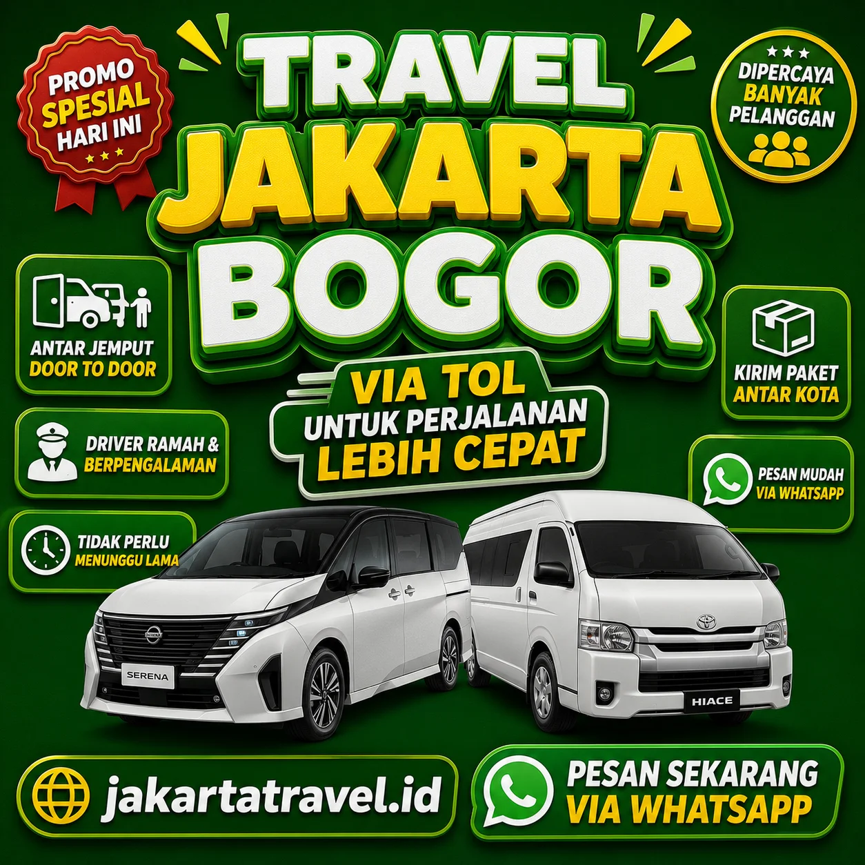 Puas 💯% Harga Travel Jakarta Bogor Door To Door 24 Jam Murah Sampai Depan Pintu