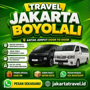 Puas 💯% Harga Tiket Travel Jakarta Boyolali Murah Antar Sampai Depan Pintu