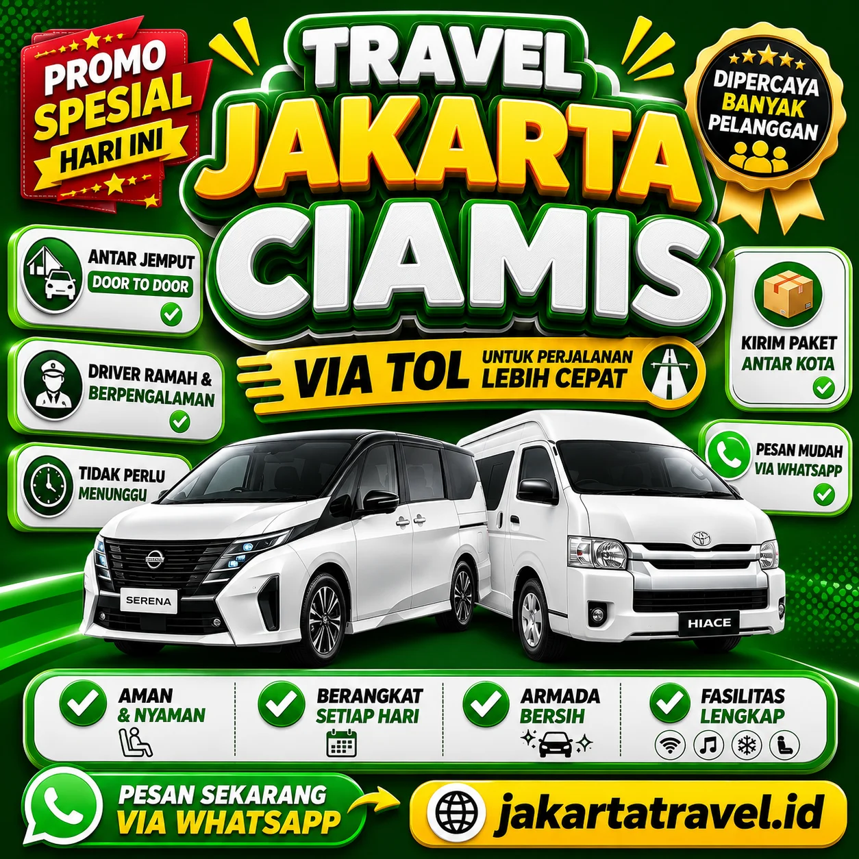 Puas 💯% Harga Tiket Travel Jakarta Ciamis Murah Antar Sampai Depan Pintu