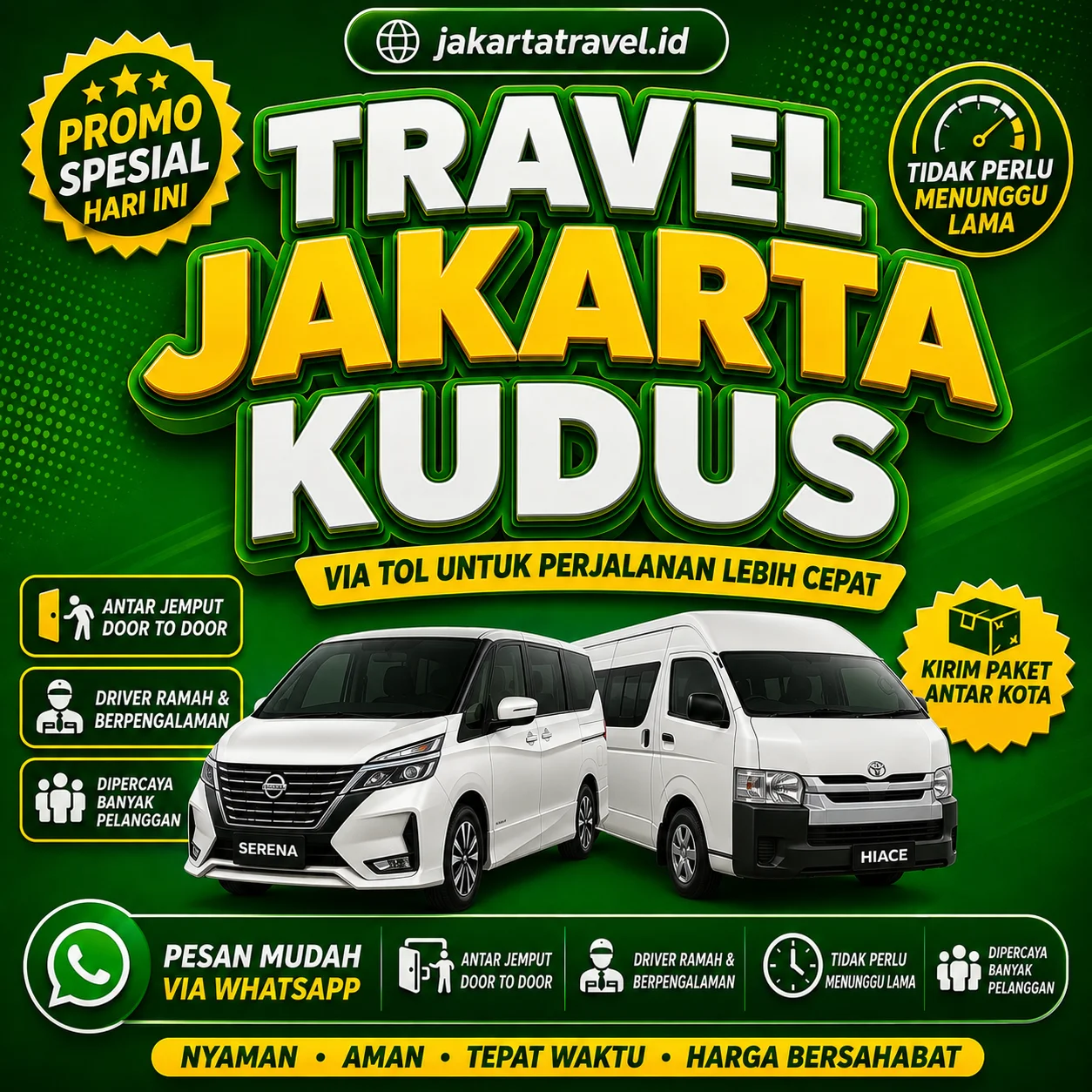 Puas 💯% Harga Tiket Travel Jakarta Kudus Terbaru Murah Antar Sampai Depan Pintu