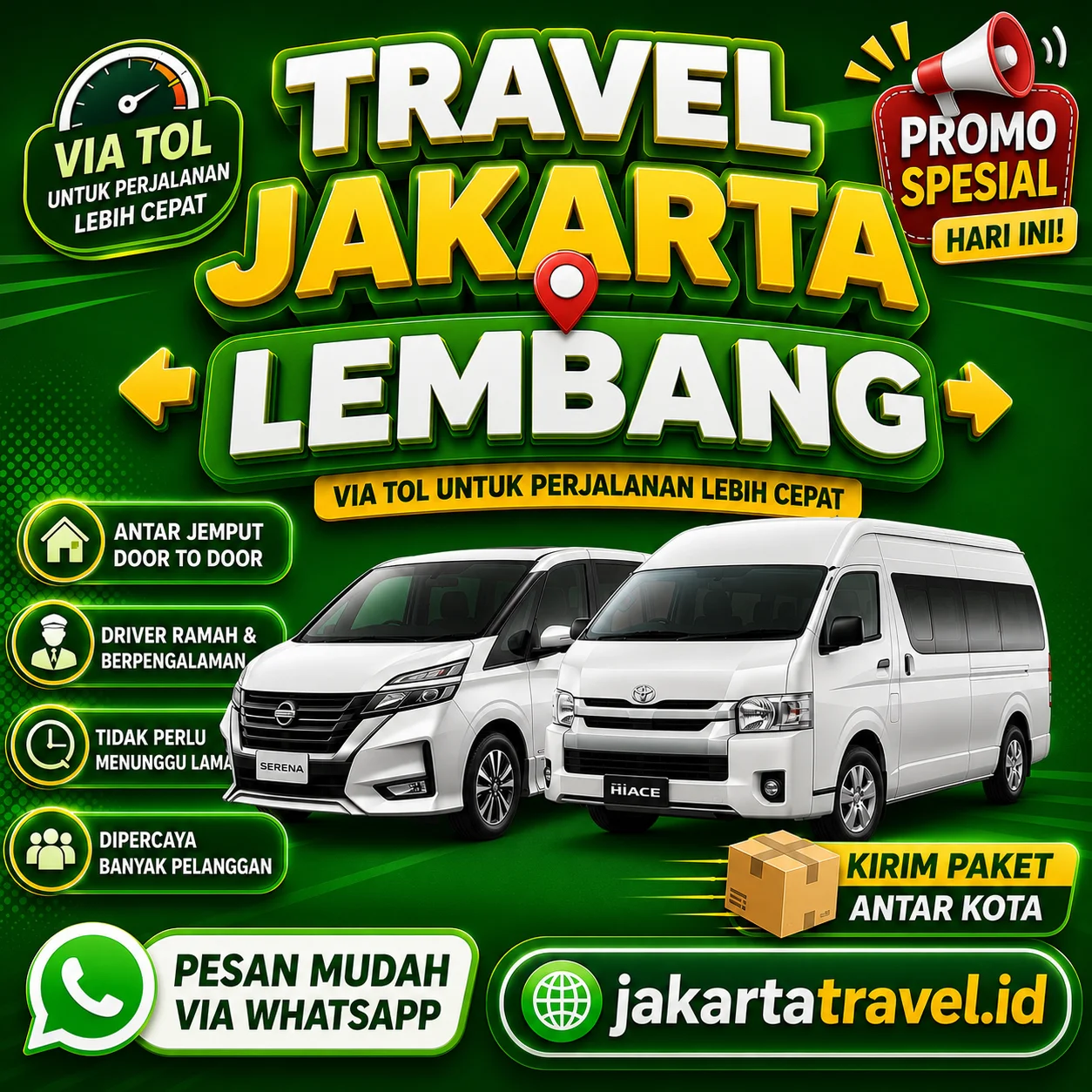 Puas 💯% Harga Tiket Travel Jakarta Lembang Murah Antar Sampai Depan Pintu