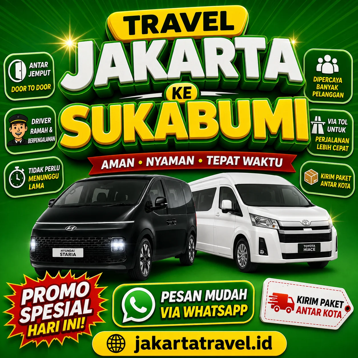 Puas 💯% Harga Travel Jakarta Sukabumi Murah Door To Door Terdekat 24 Jam